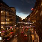 Kungsgatan in der Dämmerung