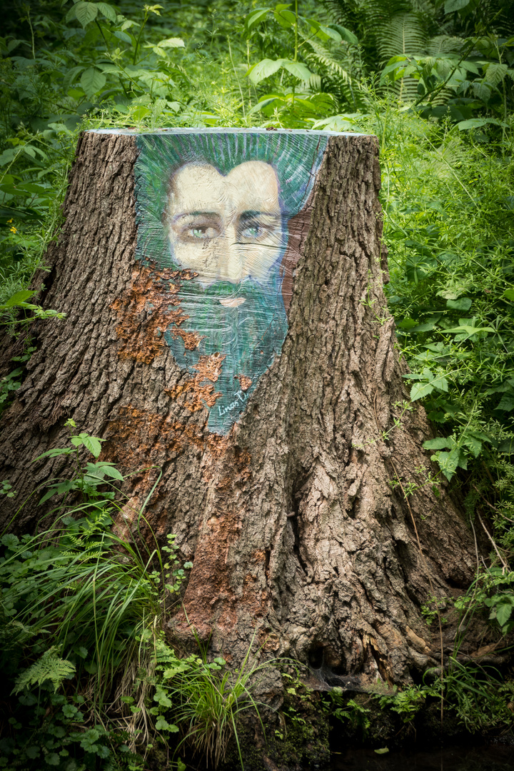 Kunst am Baum oder ein Waldgeist