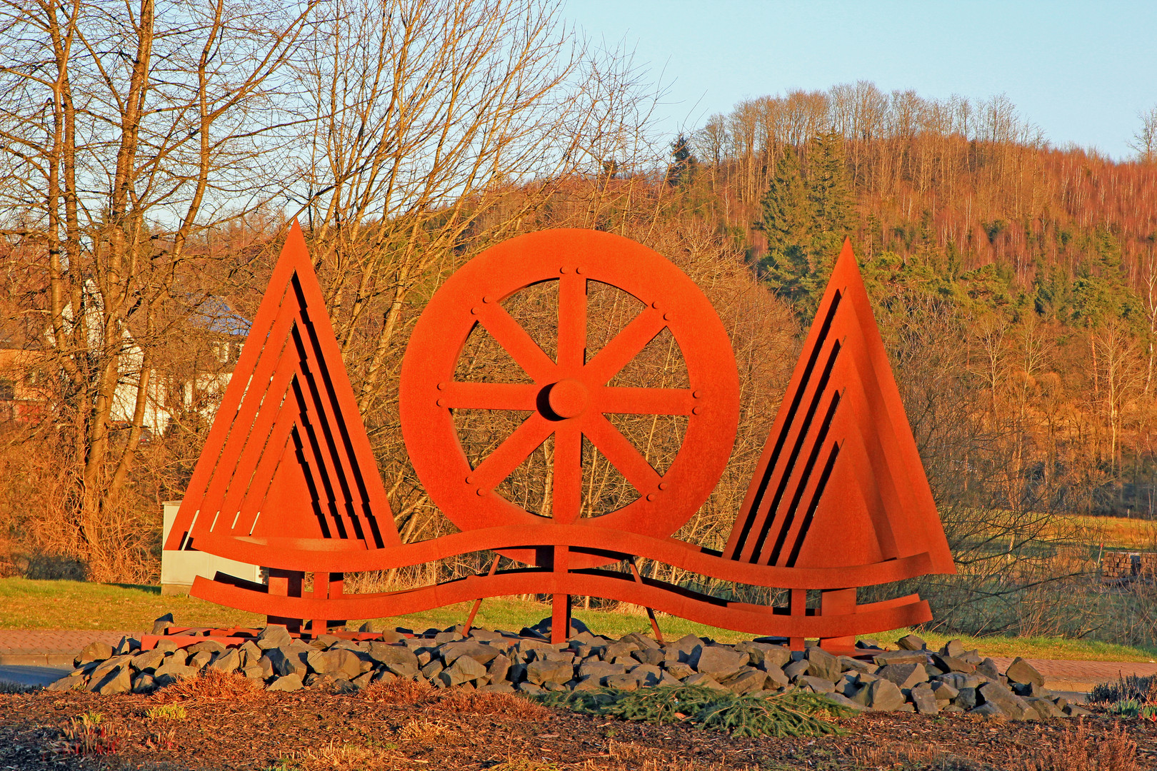 Kunst am Kreisverkehr in Wenden-Rothemühle Nr. 2