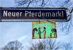 Kunst am Straßenschild ...