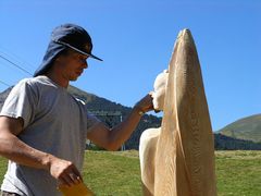 Kunst an der Schuatsch-Hütte / Südtirol