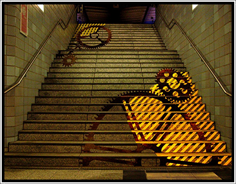 Kunst an der Treppe