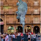 Kunst auf der Plaza Mayor in Salamanca