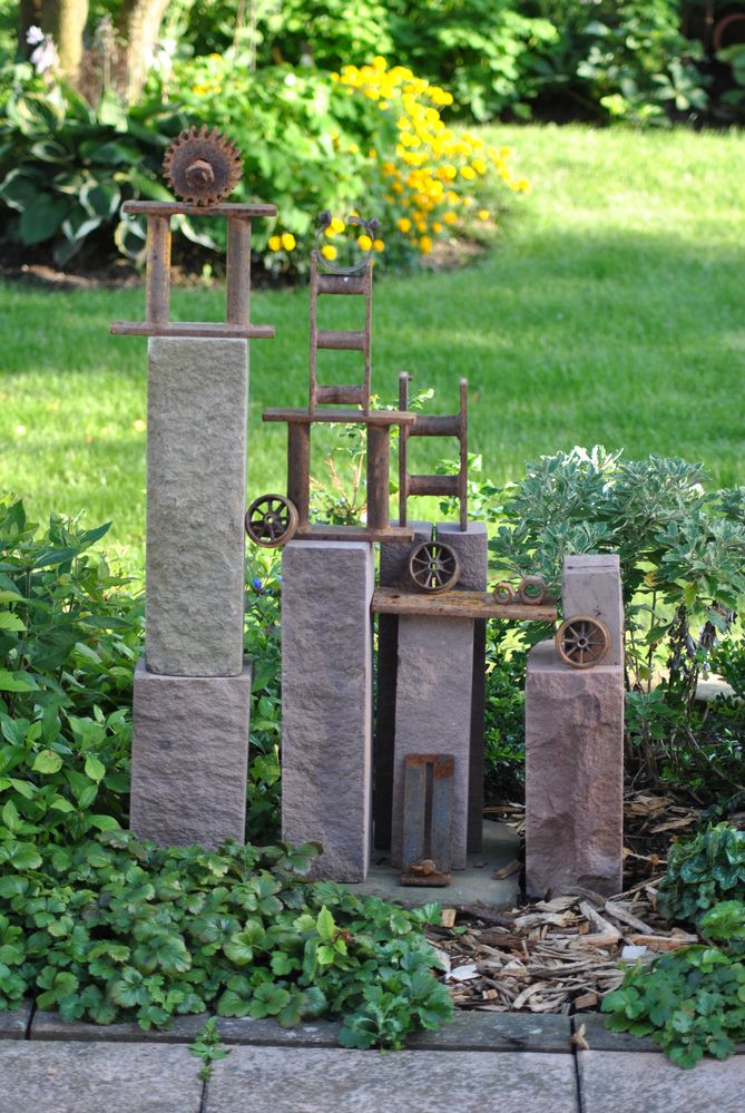 Kunst im Garten Foto &amp; Bild abstraktes, formen