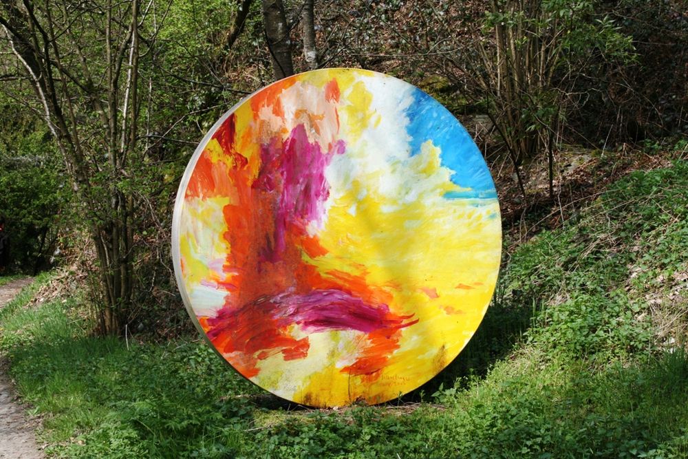 Kunst im Wald, irgendwo am Forstbach zwischen Reichenberg und Loreley (Frühjahr 2017)