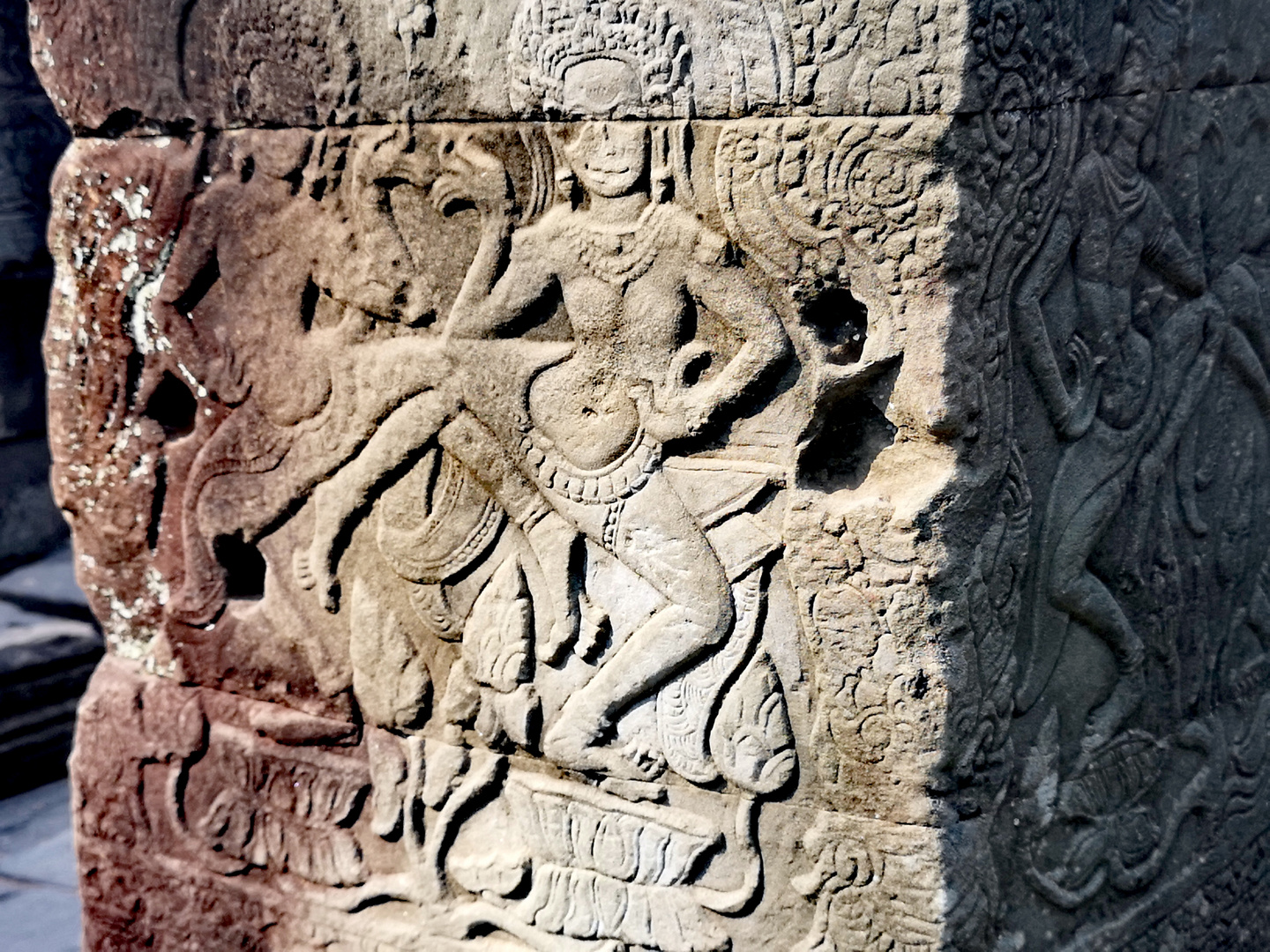 Kunst Relief Angkor Camb P20-20-col +8Fotos