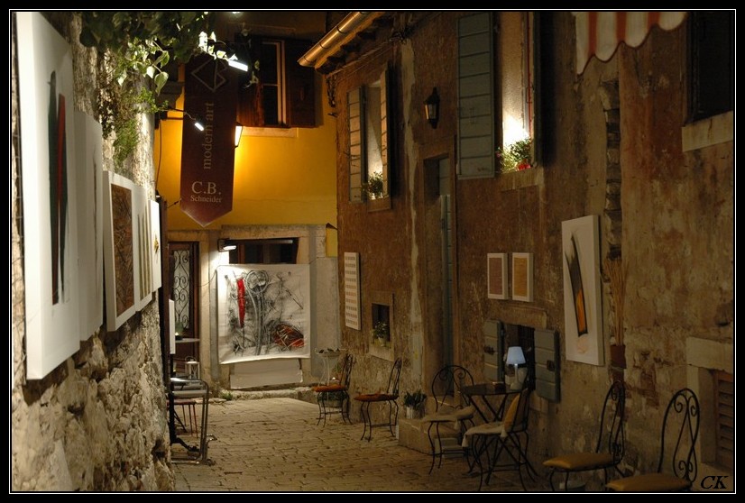 Kunstgasse in Rovinj