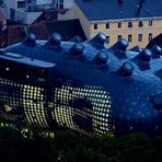 Kunsthaus Graz bei Nacht