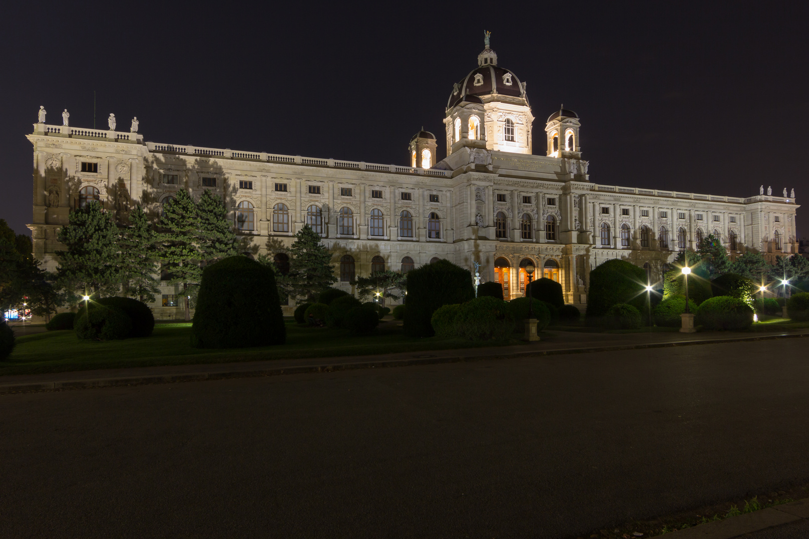 Kunsthistorisches Museum Wien bei Nacht