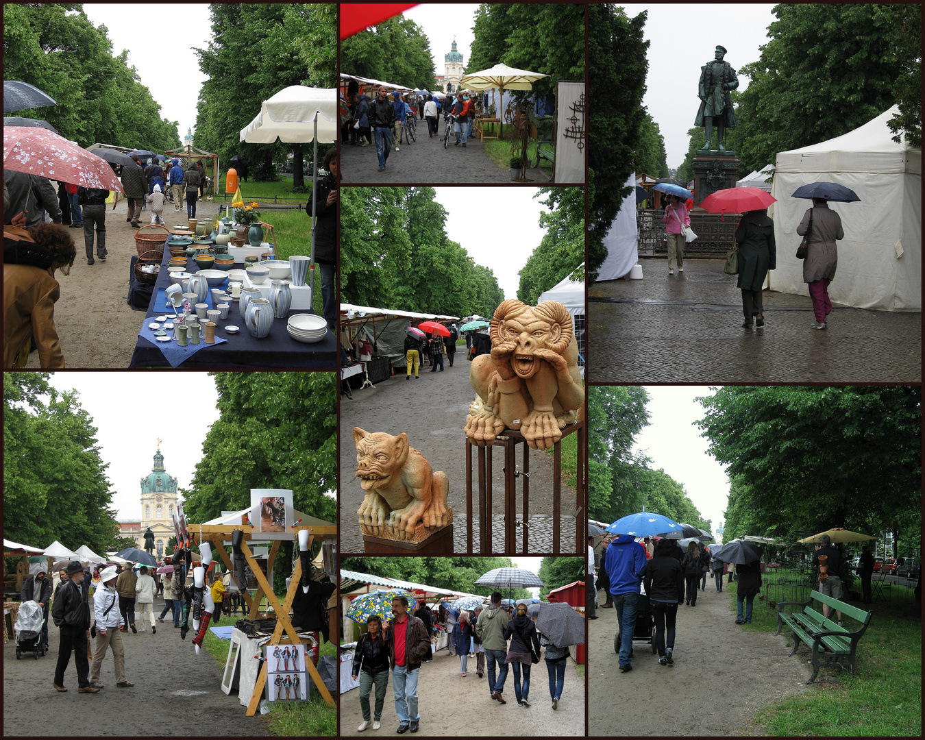 Kunstmarkt im Regen