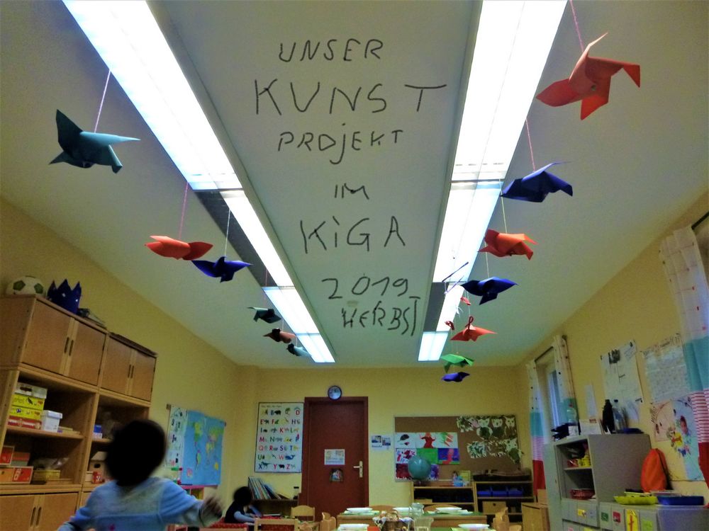 Kunstprojekt Im Kindergarten Herbst Foto Bild Experimente Specials Herbst Bilder Auf Fotocommunity