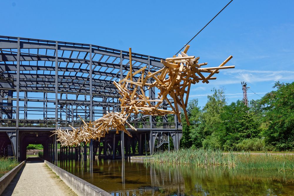 Kunstprojekt in den Wassergärten Landsweiler-Reden (2)