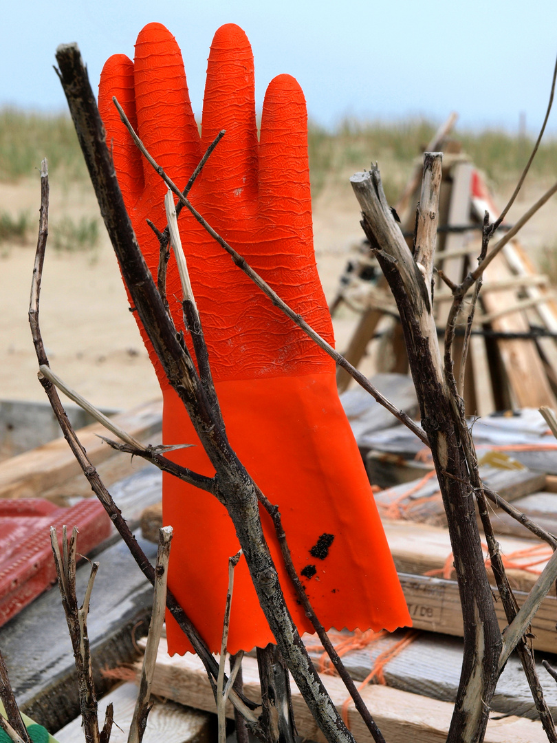 "Kunststoff - Kunst" am Strand