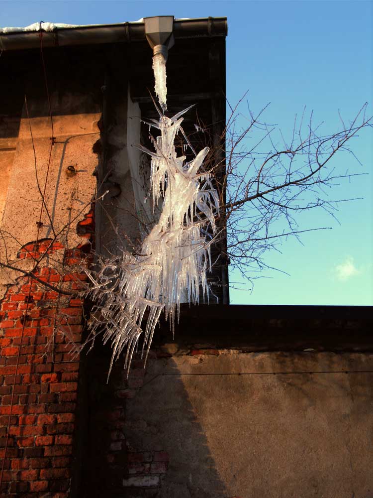 kunstvolle Eiszapfen