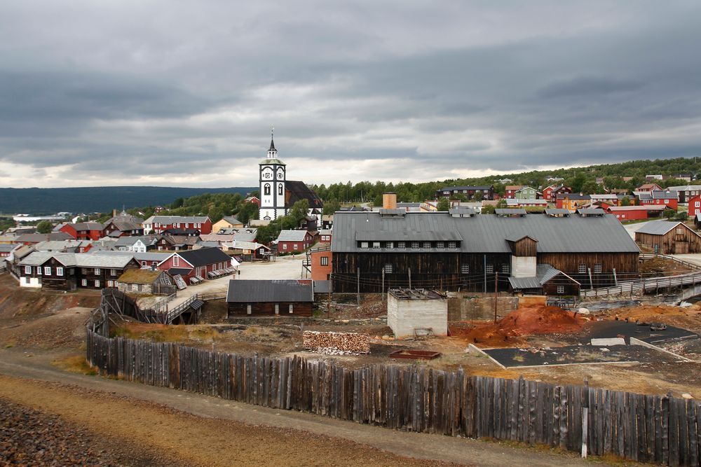 Kupfermine und -hüttenwerk in Roros