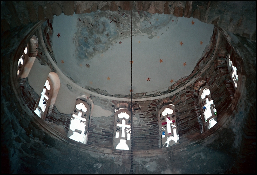 Kuppel einer alten griechischen Kirche