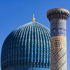 Kuppel und Minarett des Mausoleums Gur-e Amir (1)