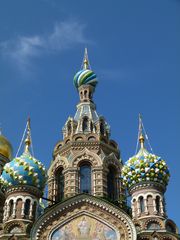 Kuppeln der Blutkirche ST. Petersburg