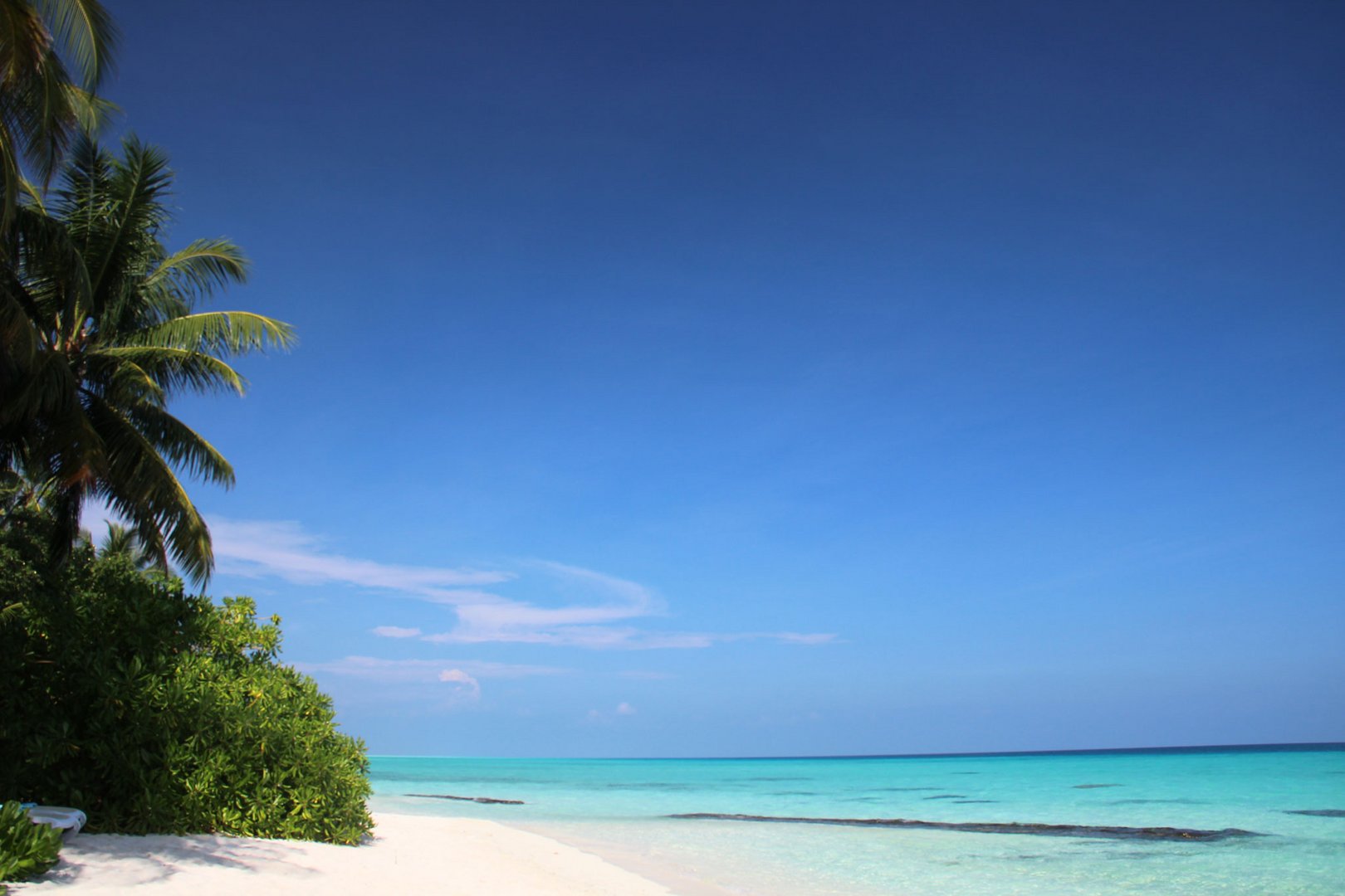 Kuramathi am Strand