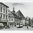 Kurfürstenhaus mit Hauptstraße in Brandenburg