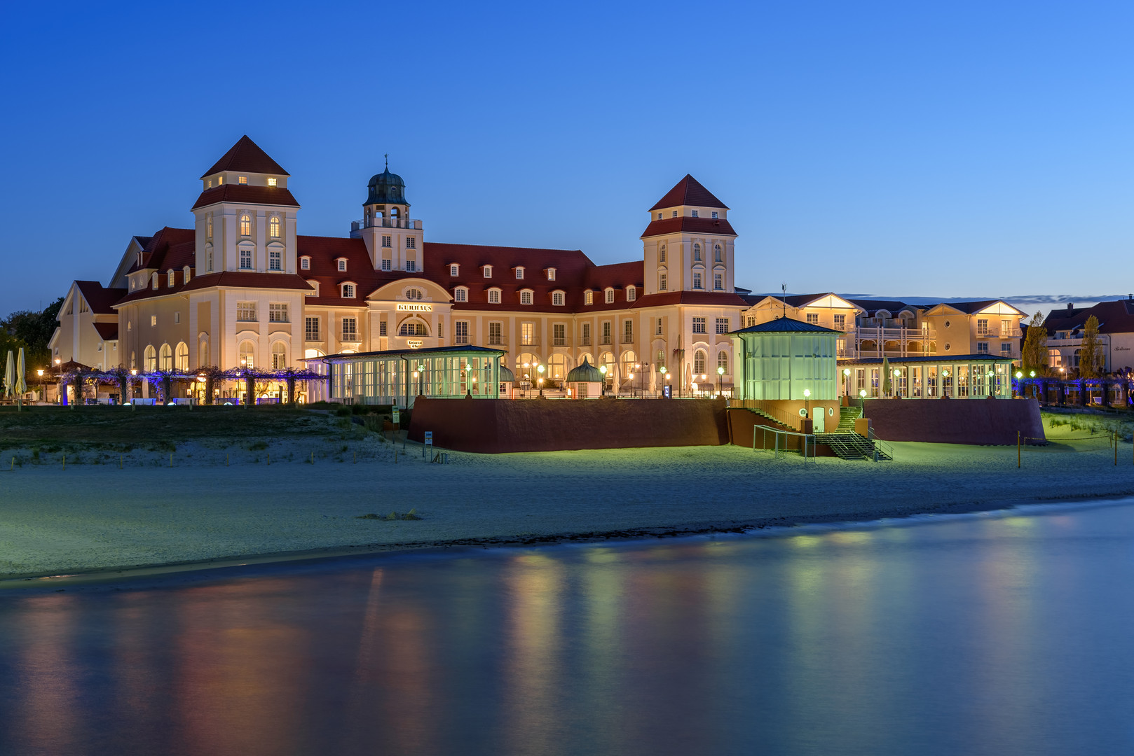 kurhaus binz foto bild abendstimmung himmel ostsee bilder auf kurhaus binz foto bild abendstimmung himmel ostsee bilder auf