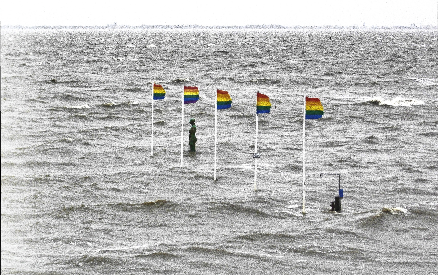 Kurhaus Dangast - Hochwasser - Foto & Bild  deutschland, europe 
