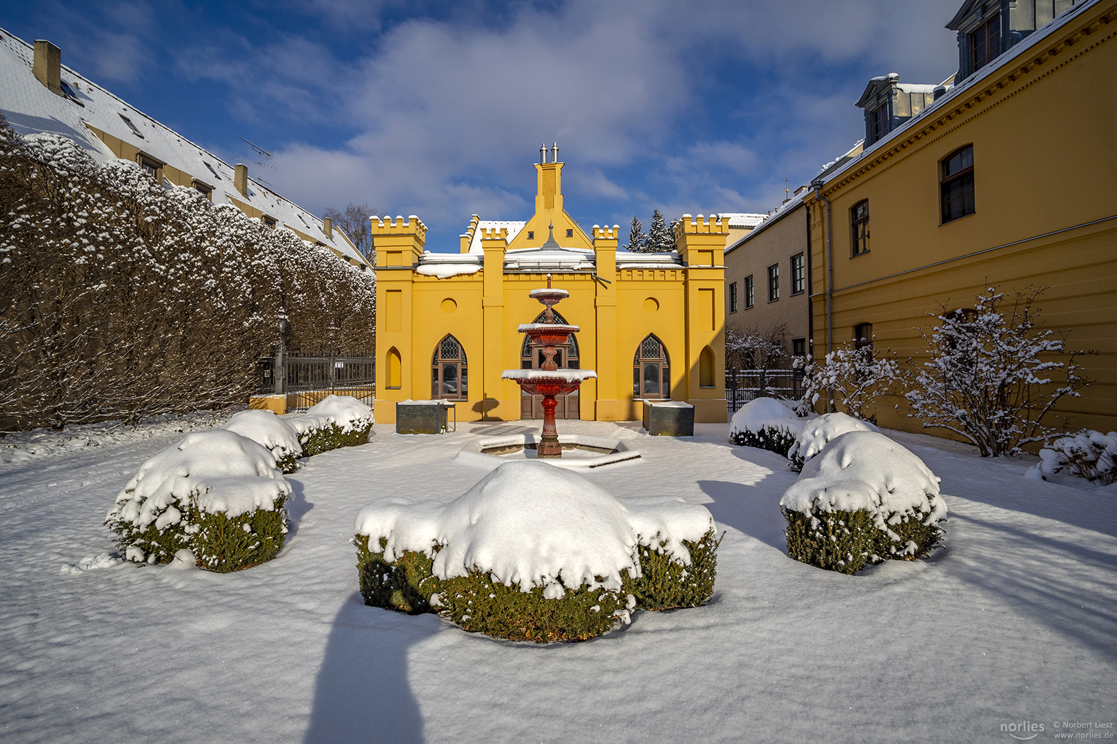 Kurhausbrunnen im Winter