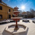 Kurhausbrunnen mit Sonne