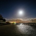 Kurhausstrand in Dangast bei Nacht 