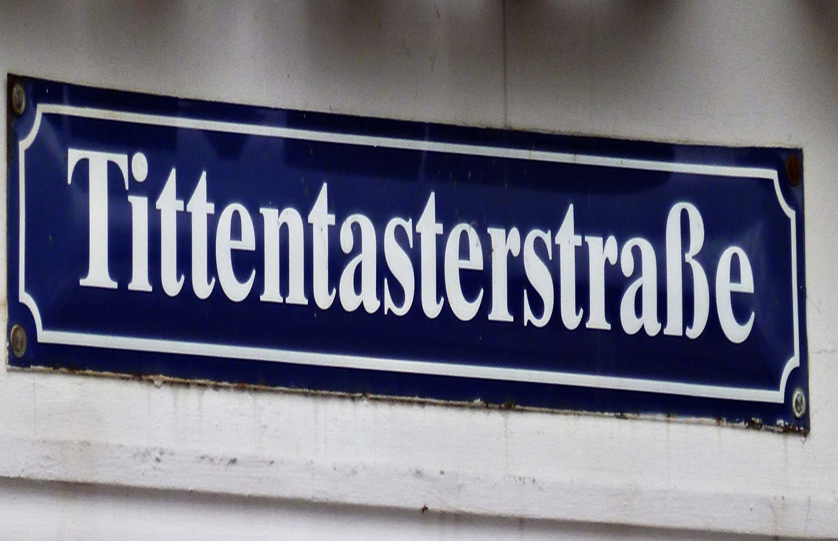 Kuriose Straßennamen - Tittentasterstr in Wismar