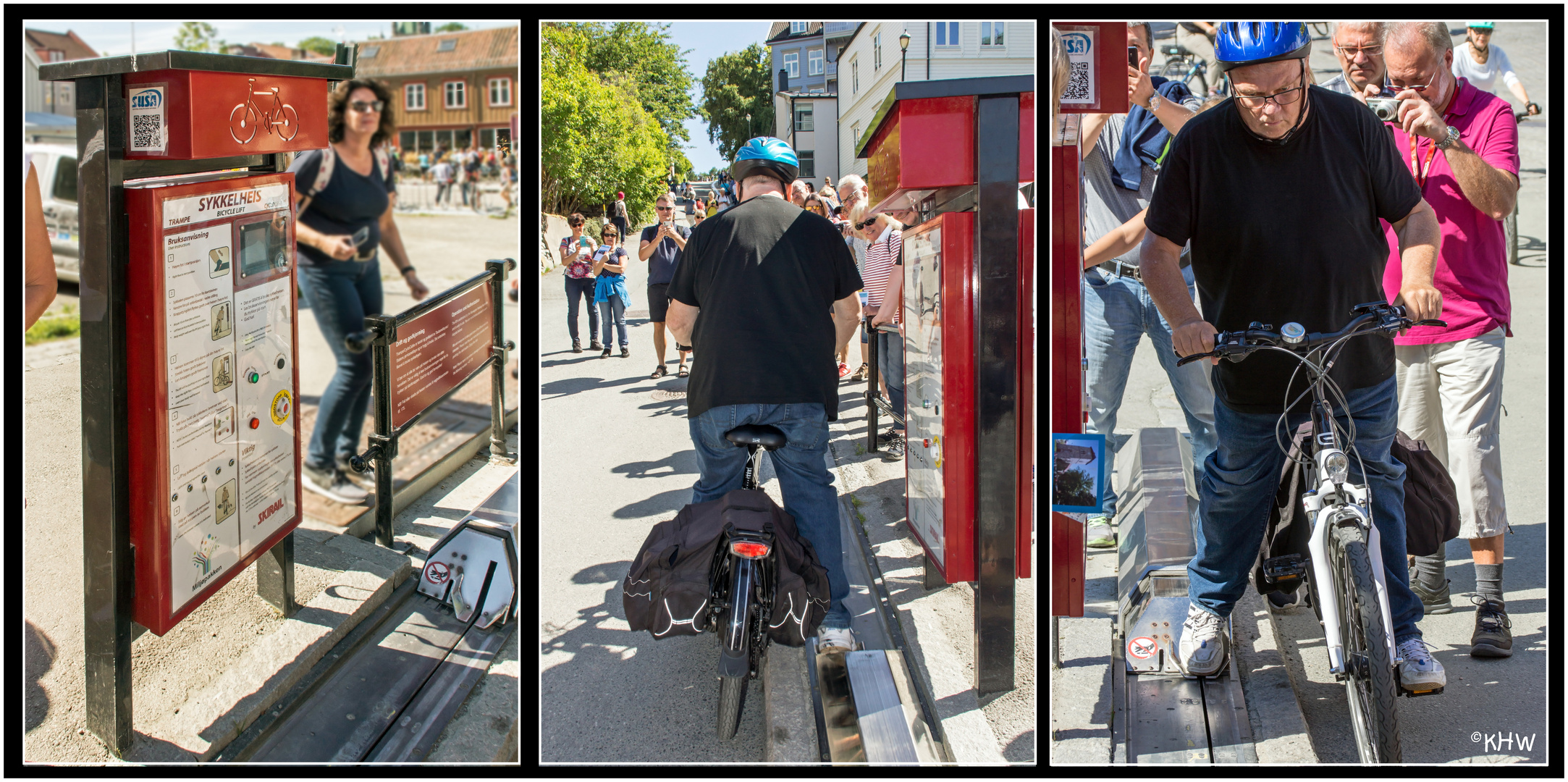 Kurioser Fahrradlift Trondheim (Norwegen)