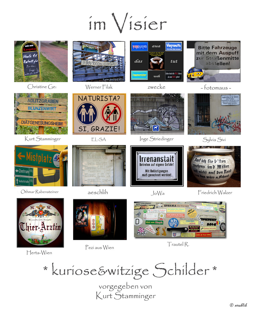 * kuriose&Witzige Schilder *