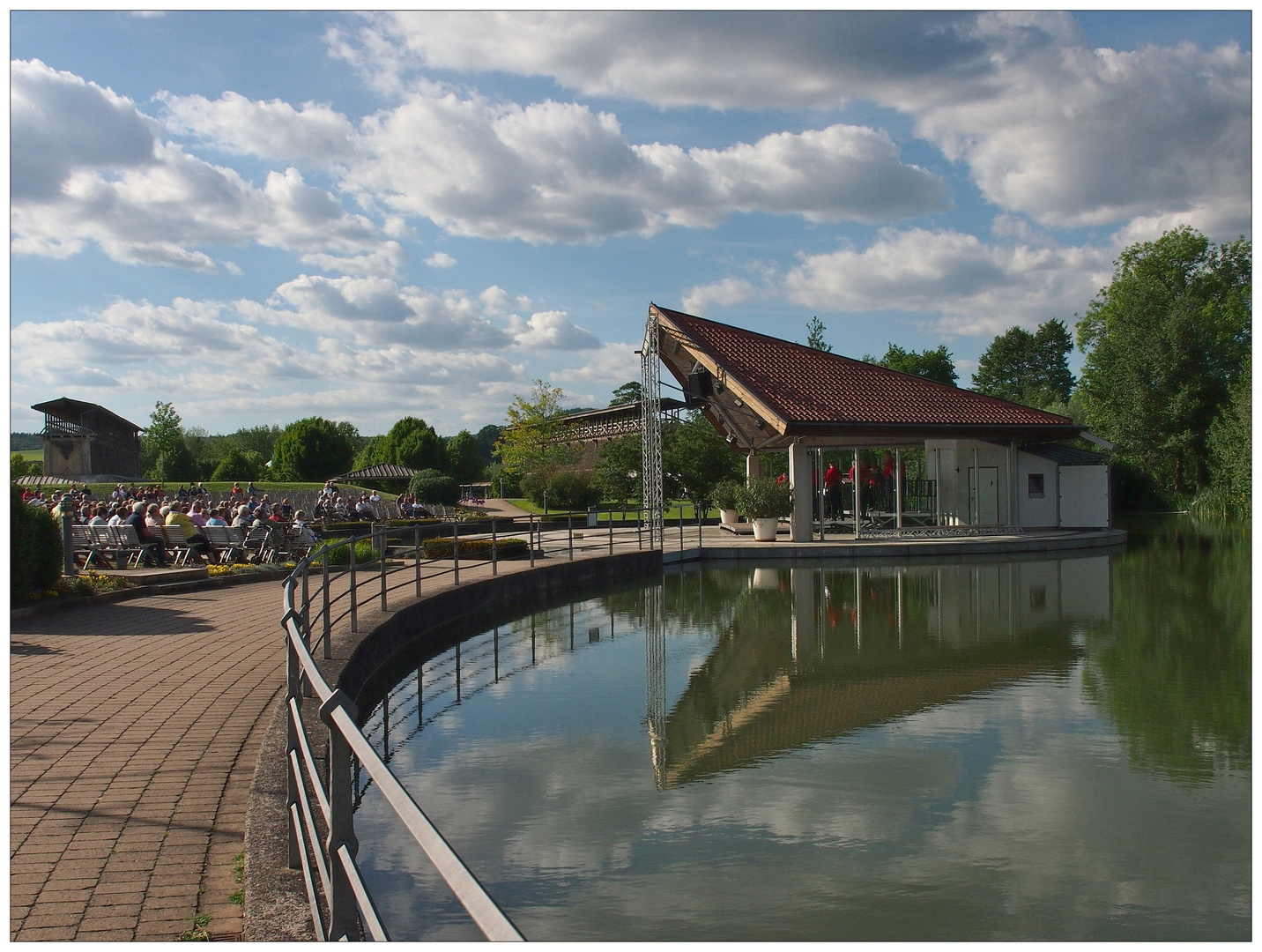 Kurkonzert mit Spiegelung