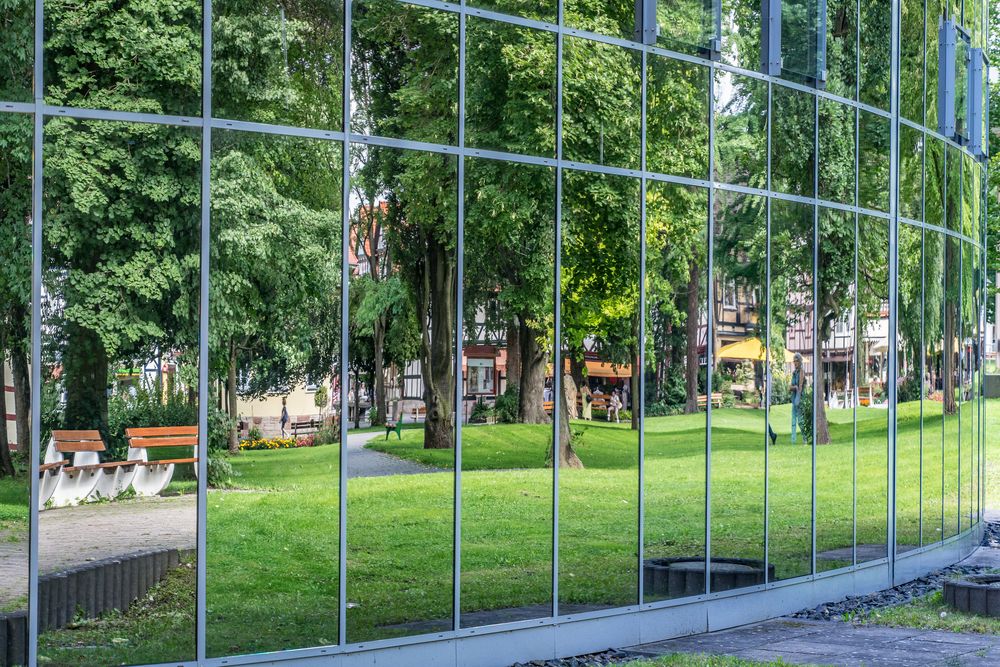 Kurpark als Spiegelbild - Bad Sooden/Hessen