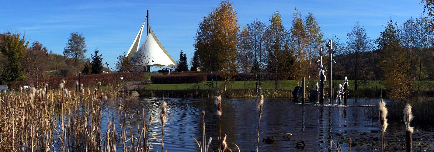 Kurpark Bad Schlema im Herbst