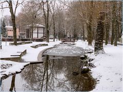 Kurpark bei Frost