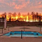 Kurpark im Winter Blick auf Schloss 2016