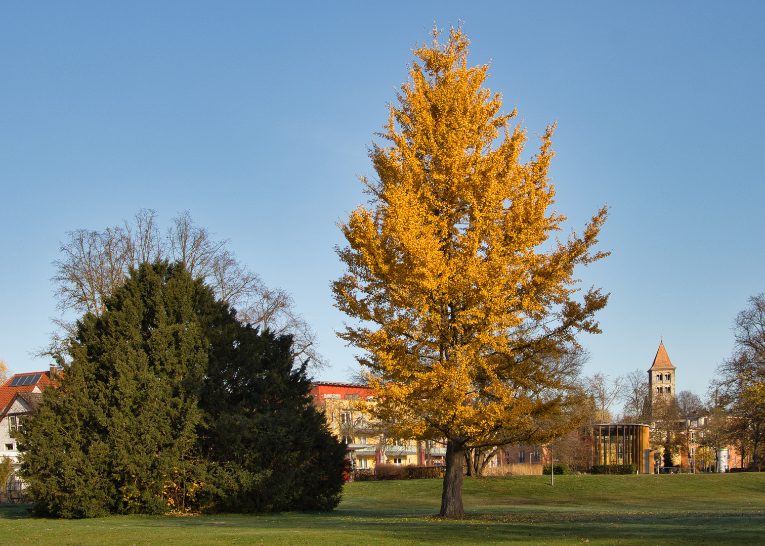 Kurpark in herbstlichen Farben