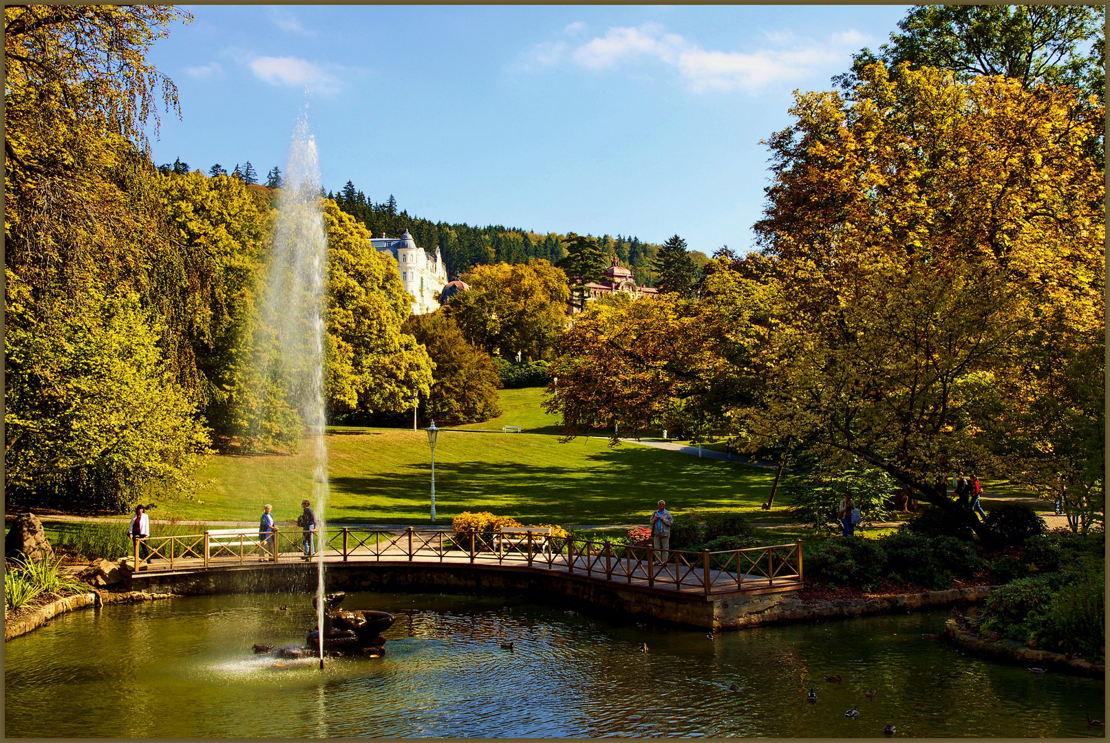 Kurpark von Marienbad ...