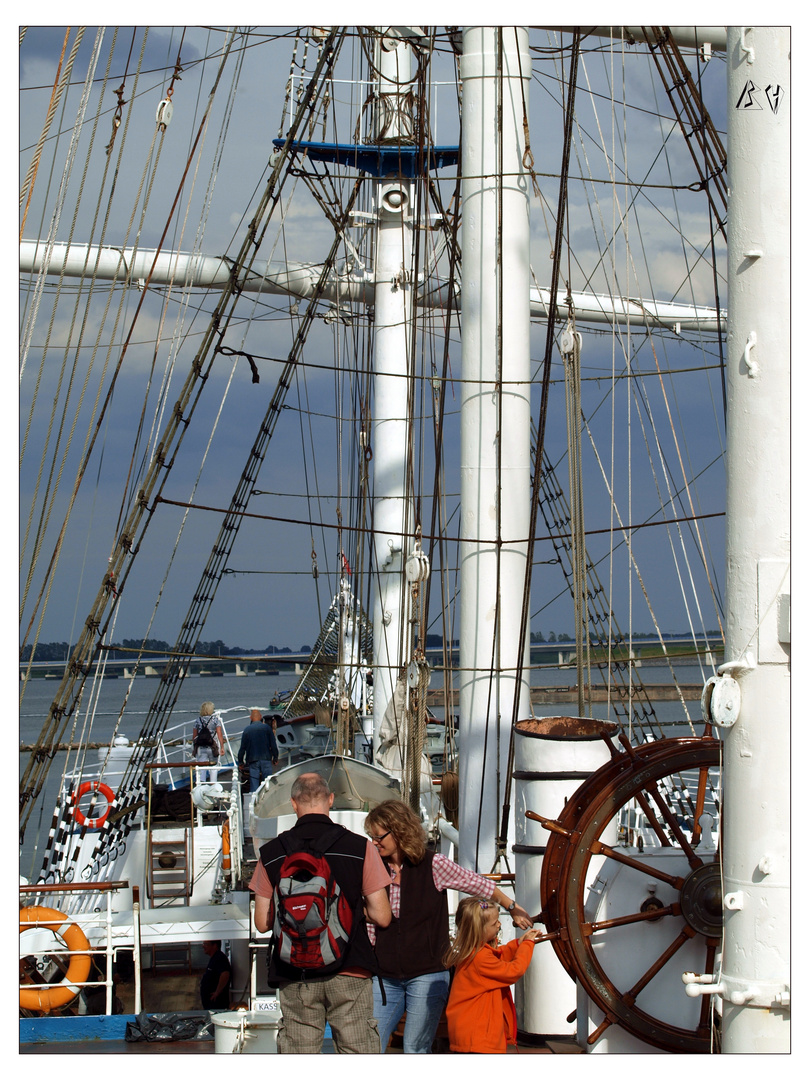 Kurs halten auf der Gorch Fock I