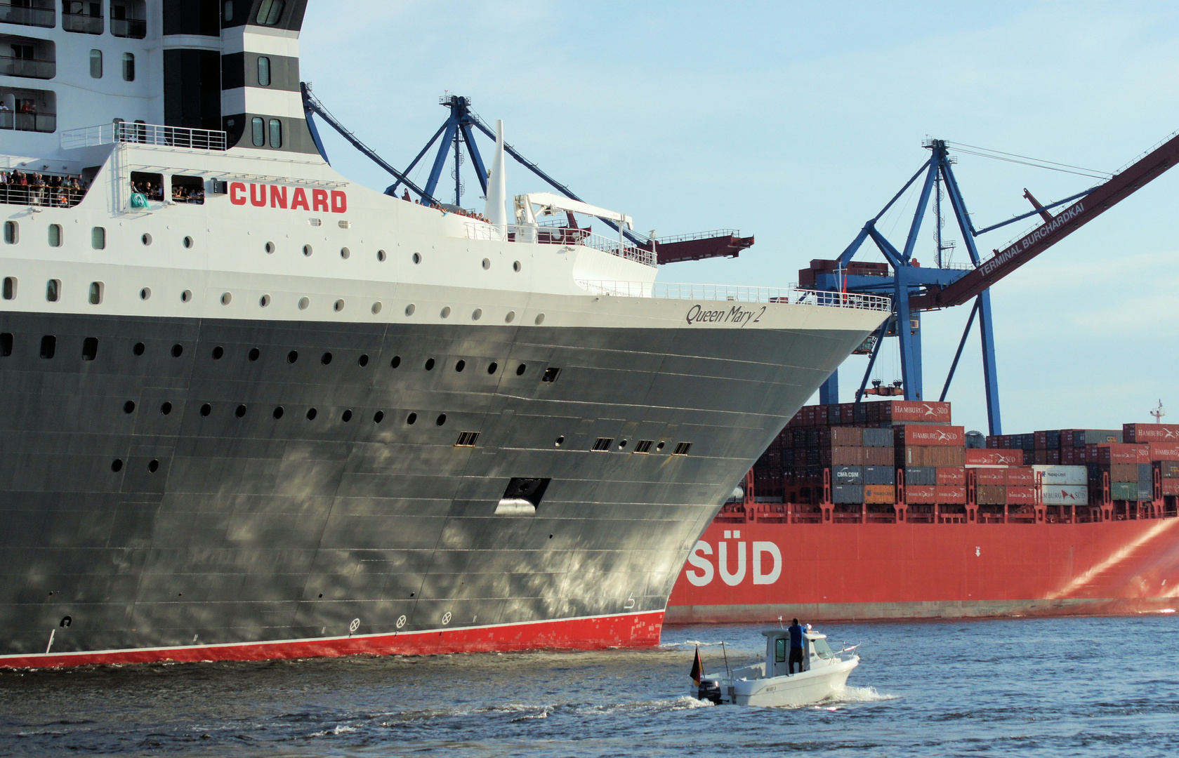 Kurs ,, SÜD '' der ,, Queen Mary 2 ''