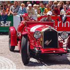 Kurvenfahrt mit  einem Alfa