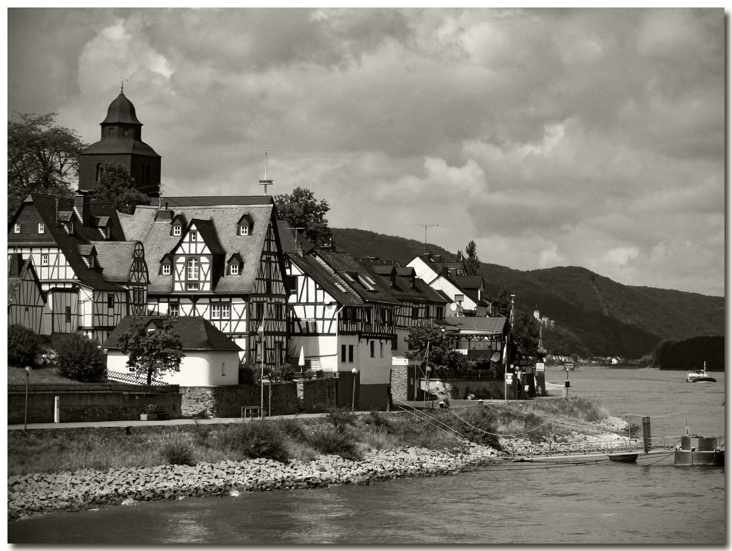 Kurvenreichen Rhein