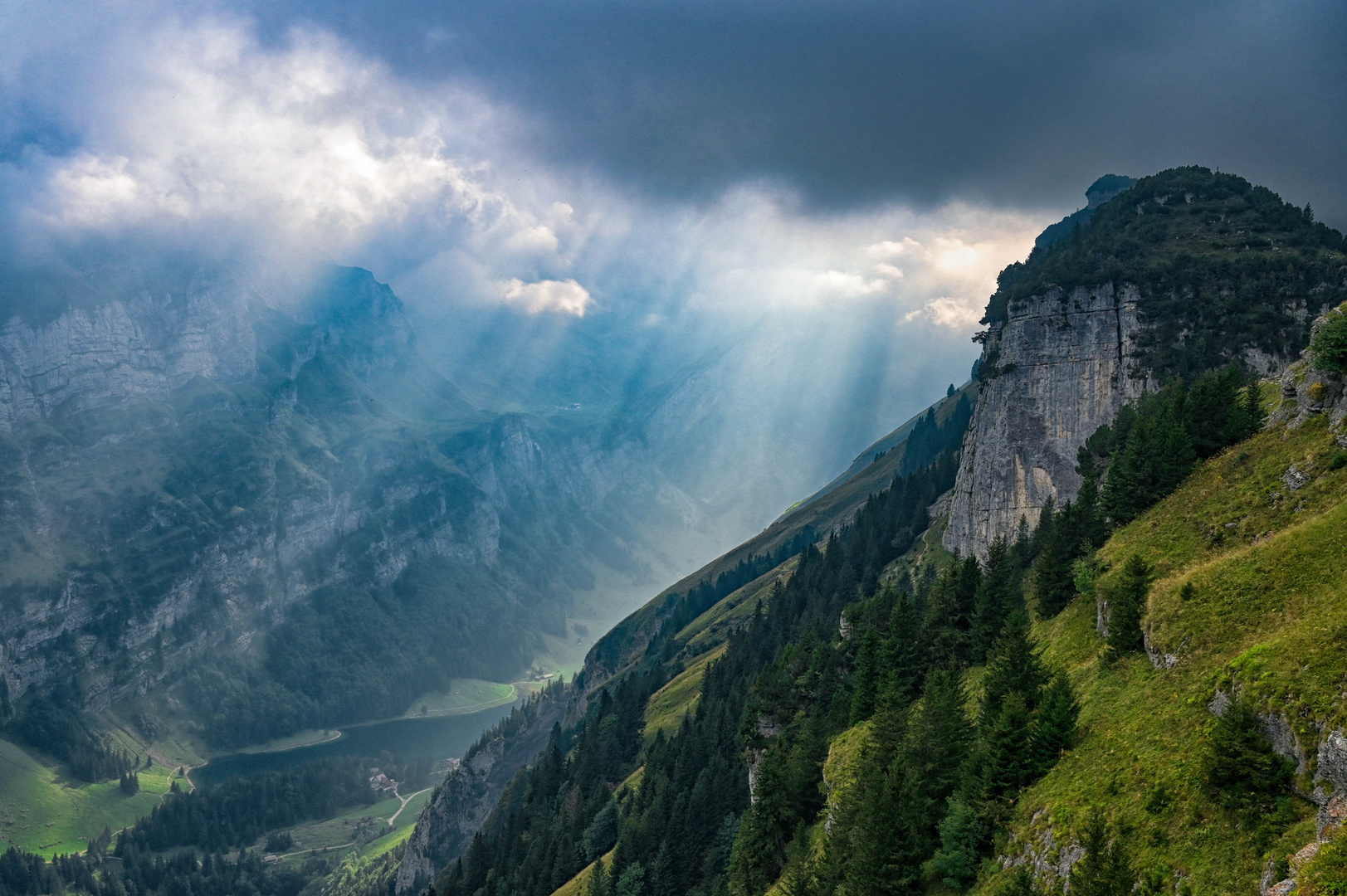 Kurz bevor das Wetter im Alpstein umschlägt