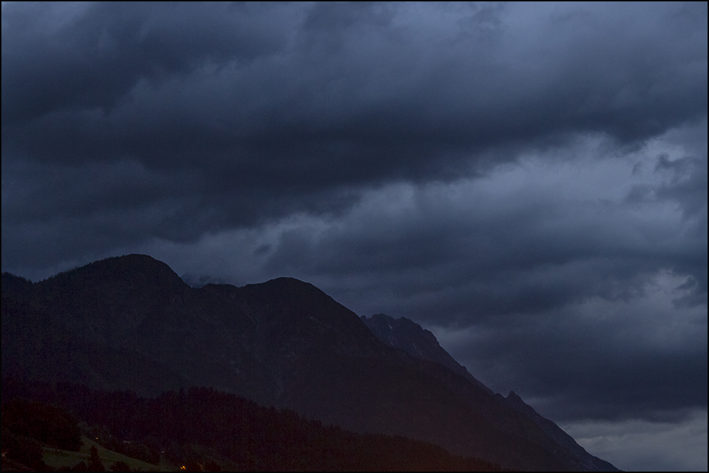 kurz bevor der Regen kam