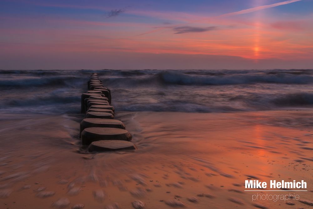 kurz bevor die Sonne am Meer aufgeht....