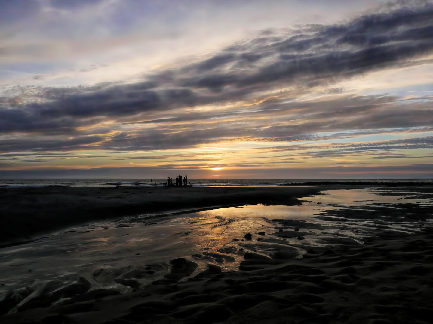 Kurz bevor die Sonne in der Nordsee versinkt...