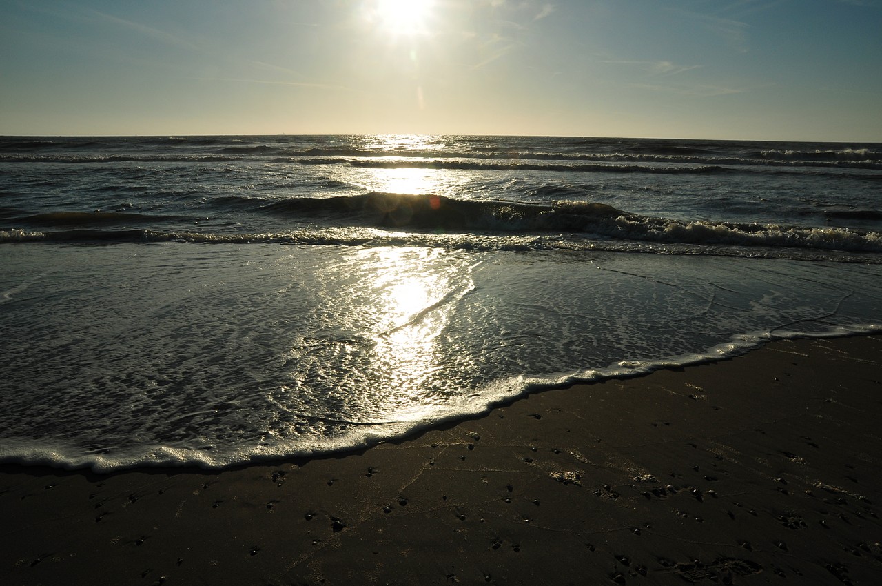 Kurz bevor die Sonne ins Meer fällt...