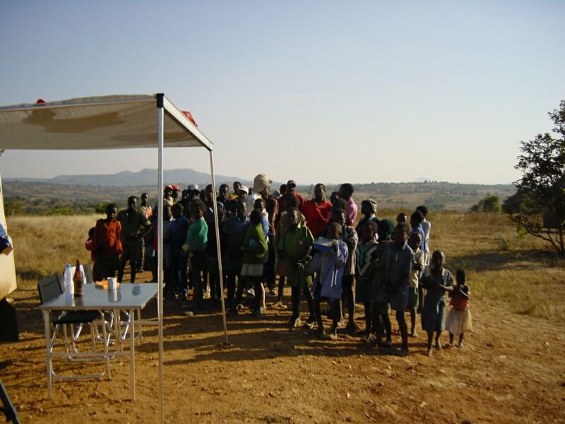 Kurz nach der Sonnenfinsternis in Zimbabwe