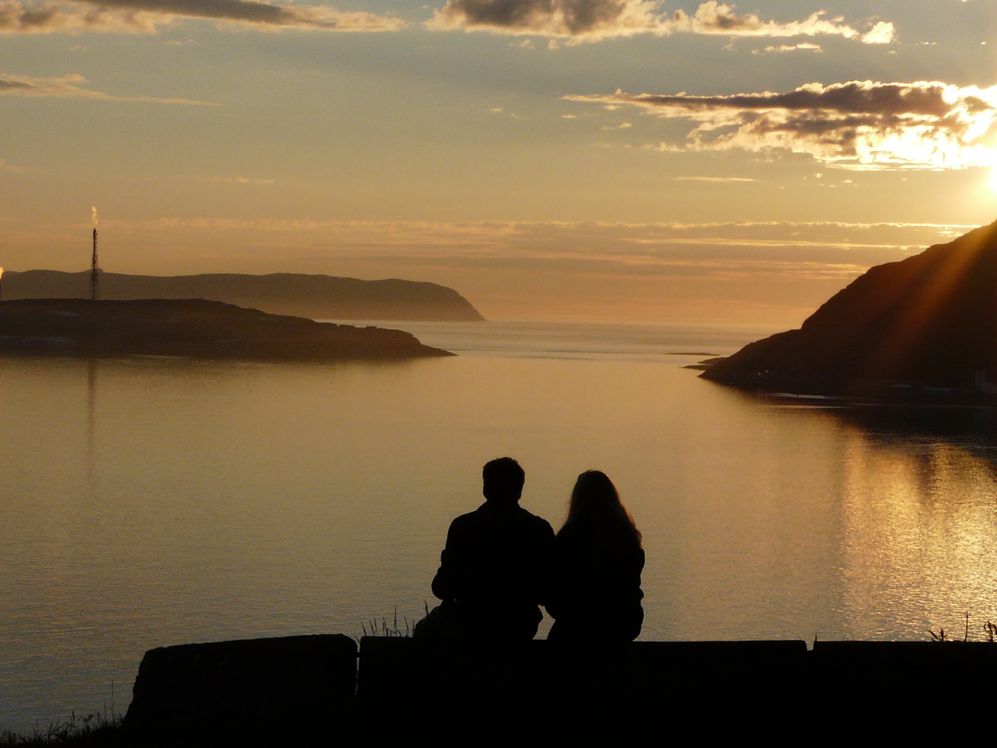 Kurz nach Mitternacht in Hammerfest